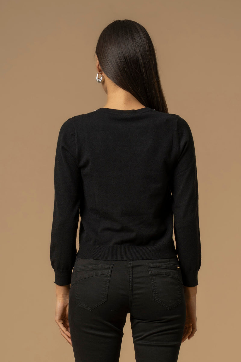 Pull manches longues à col V - Pull  M/L JORINDA