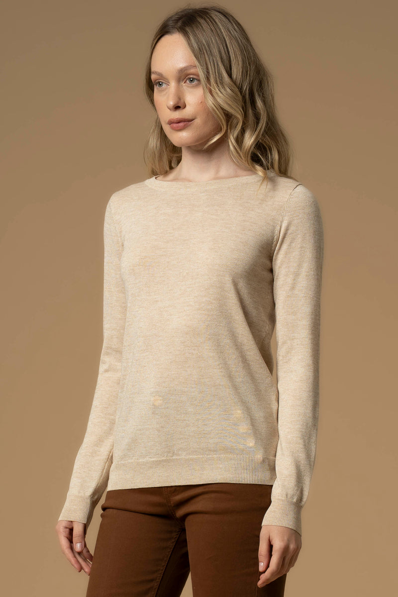 Pull encolure ronde à manches longues - Pull  M/L MARTINE