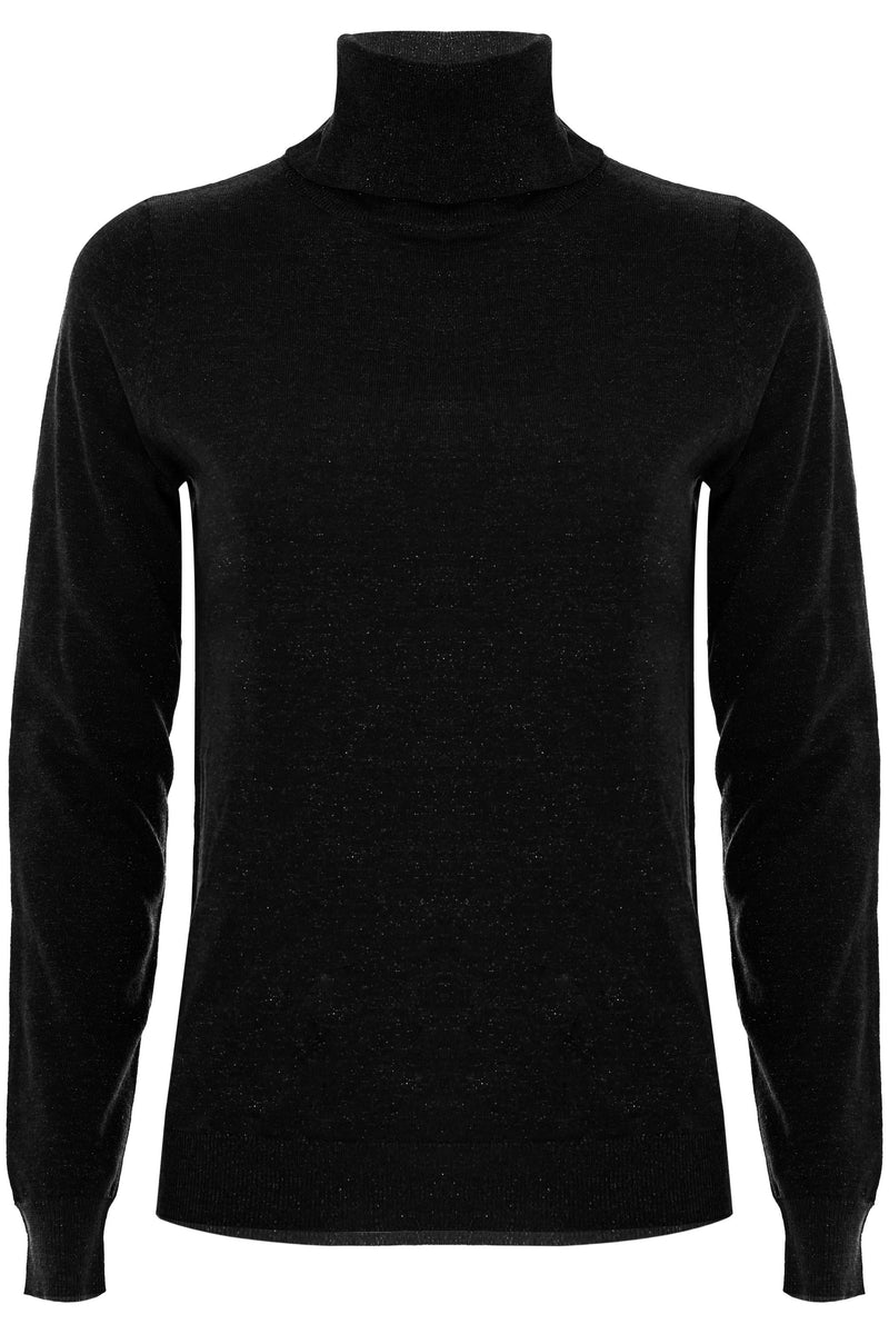 Maglia a collo alto in lurex - Maglia M/L Mauricia