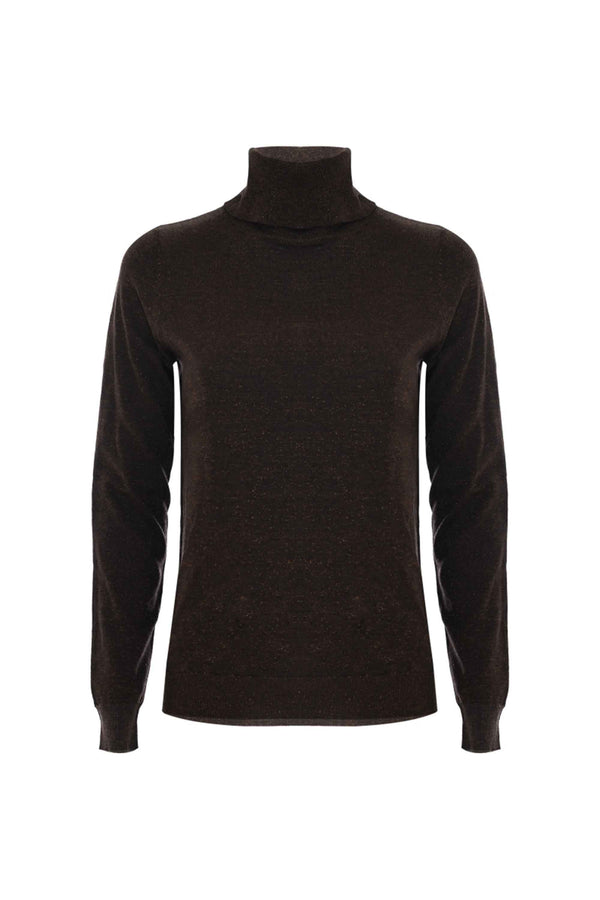 Maglia a collo alto in lurex - Maglia M/L Mauricia