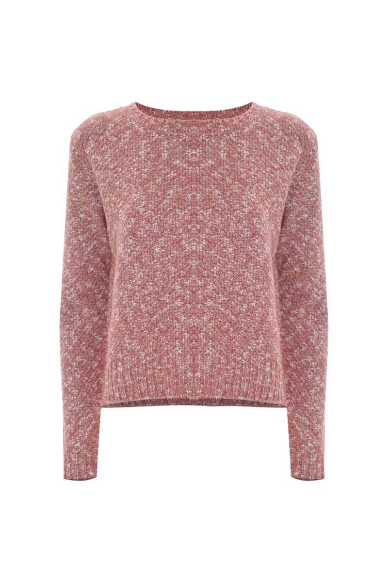 Maglia corta con trama melange - Maglia M/L Mielina