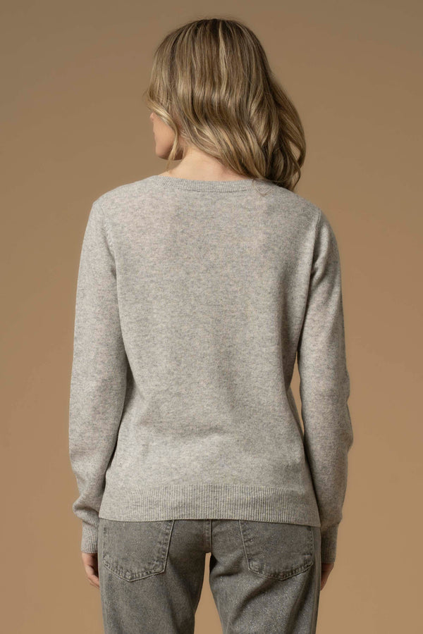 Maglia con dettaglio in strass e perle - Maglia M/L Bernabe