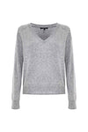 Pull col V avec détails strass - Pull  M/L BERNABE