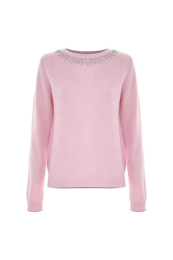 Jersey punto manga larga detalles brillantes - Camiseta CON APPLICAZIONE BAYLEES
