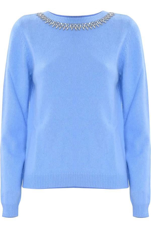 Maglia con collier in pietre - Maglia M/L Con Applicazione Baylees