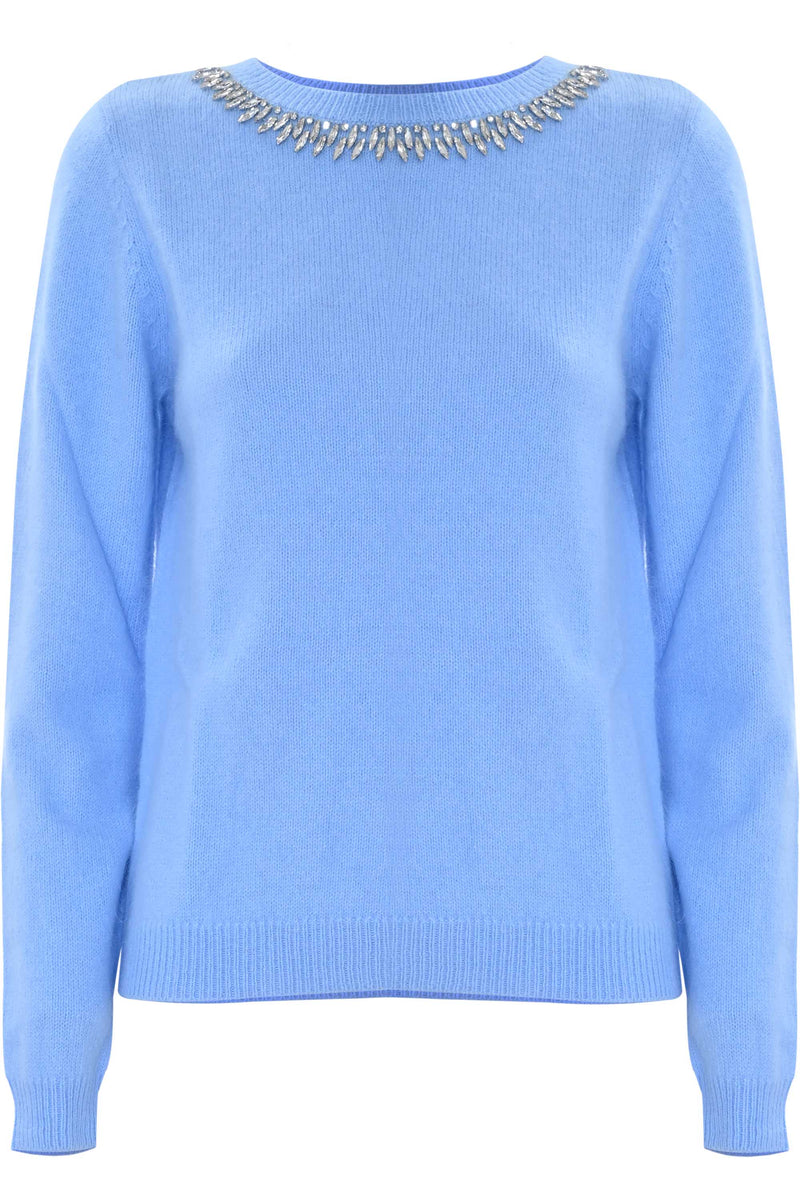 Maglia con collier in pietre - Maglia M/L Con Applicazione Baylees