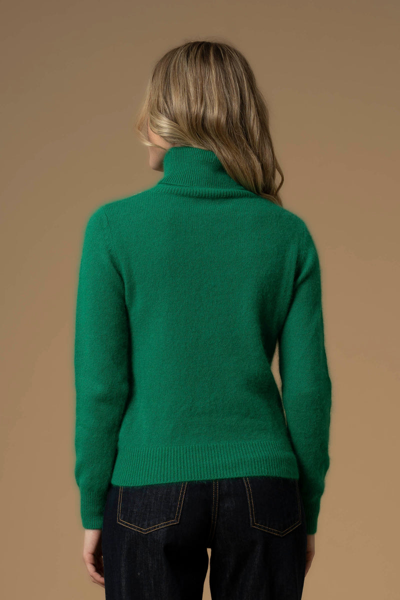 Maglia a collo alto con collier in pietre - Maglia M/L Con Applicazione Birk