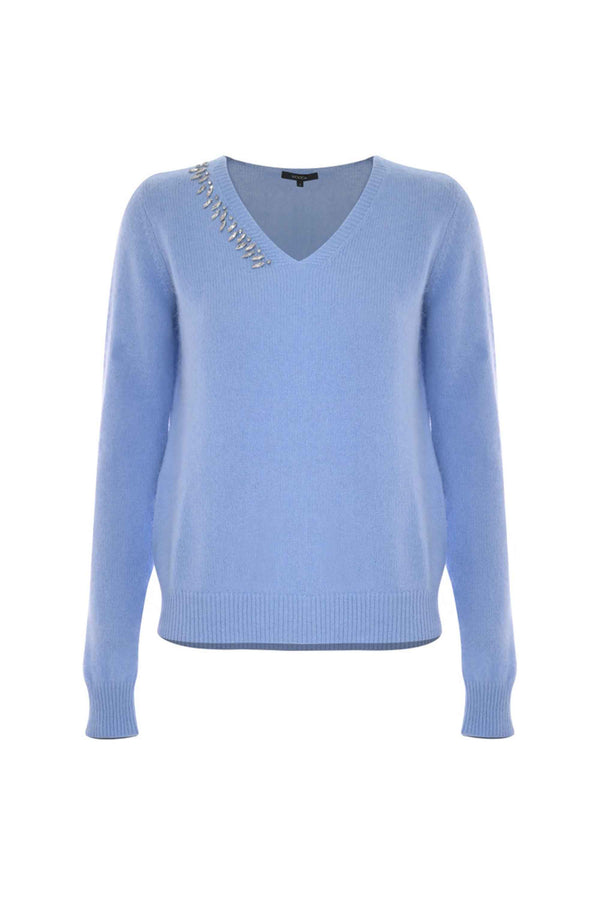 Maglia con dettaglio in pietre - Maglia M/L Con Applicazione Blakys