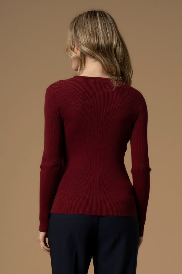 Pull original col ouvert manches longues - Pull  M/L BREDELE