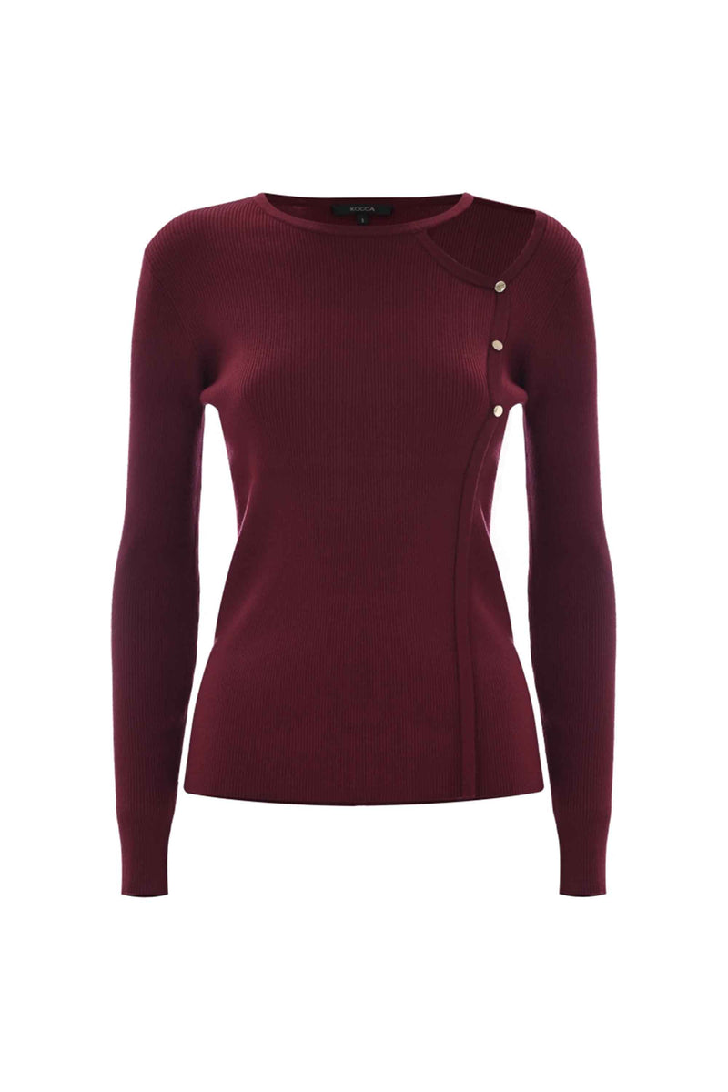 Pull original col ouvert manches longues - Pull  M/L BREDELE