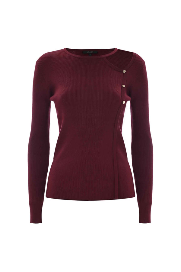 Pull original col ouvert manches longues - Pull  M/L BREDELE