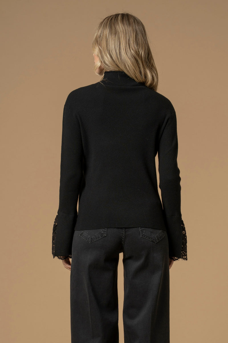 Pull col roulé avec manches extra longues - Pull  M/L CLARENNA