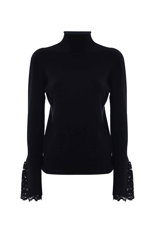 Pull col roulé avec manches extra longues - Pull  M/L CLARENNA