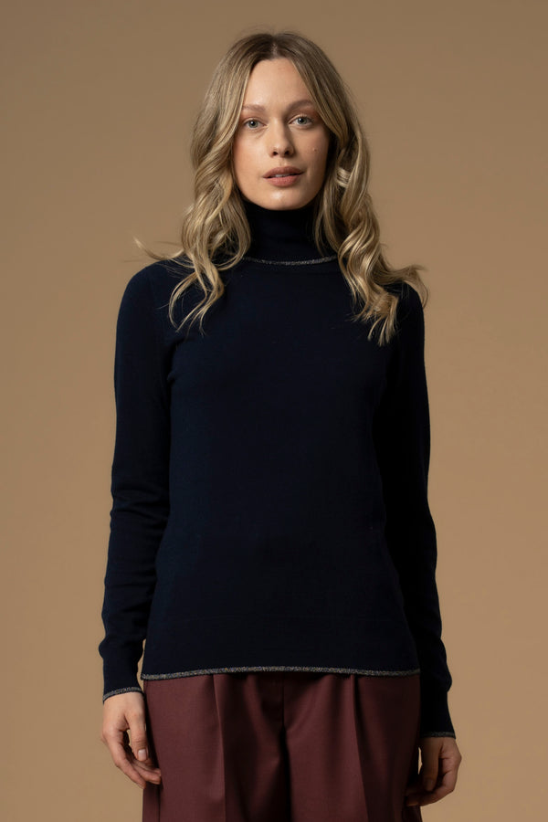 Camiseta cuello alto detalle contrastante - Camiseta VALLY