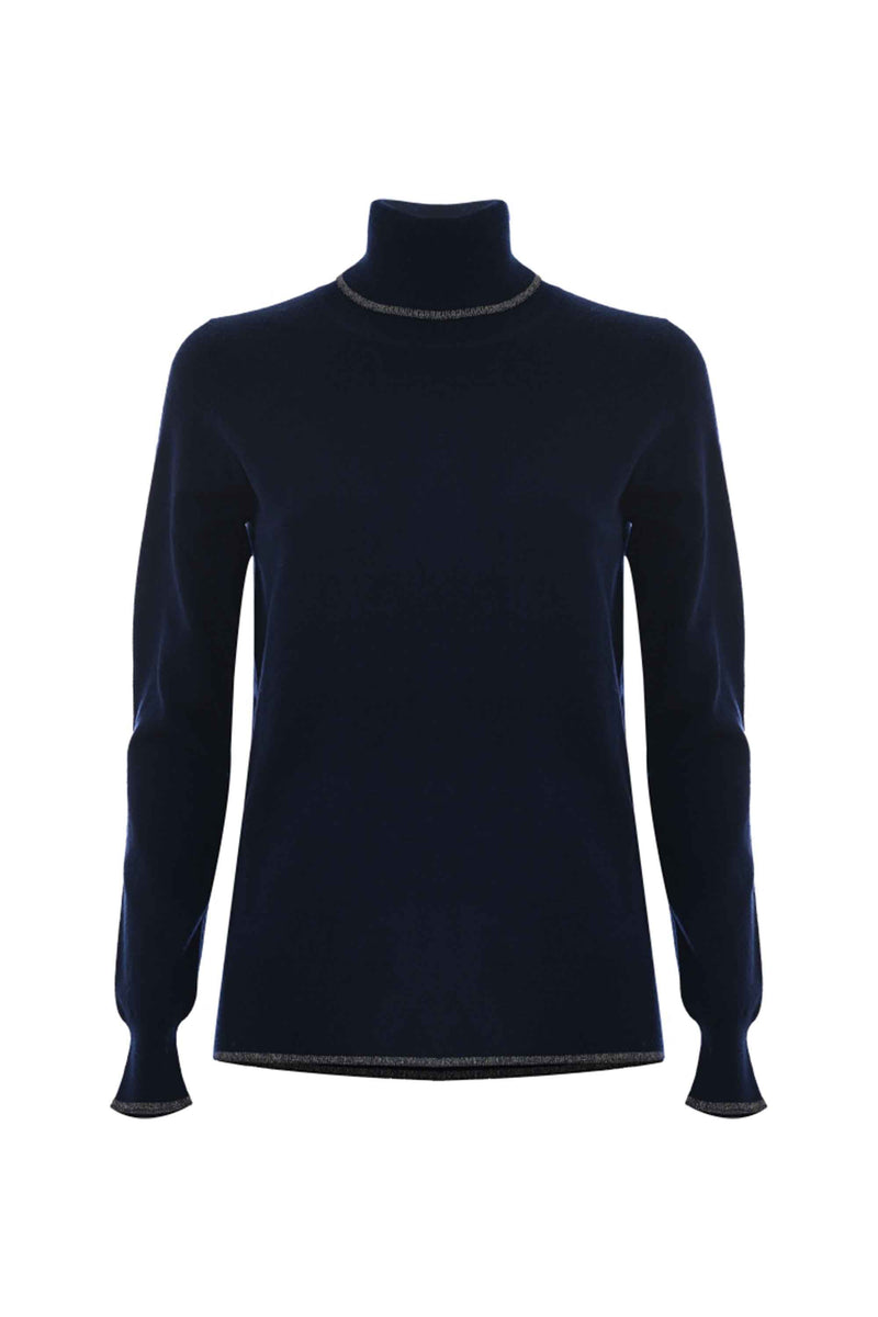 Pull col roulé avec liseré - Pull  M/L VALLY