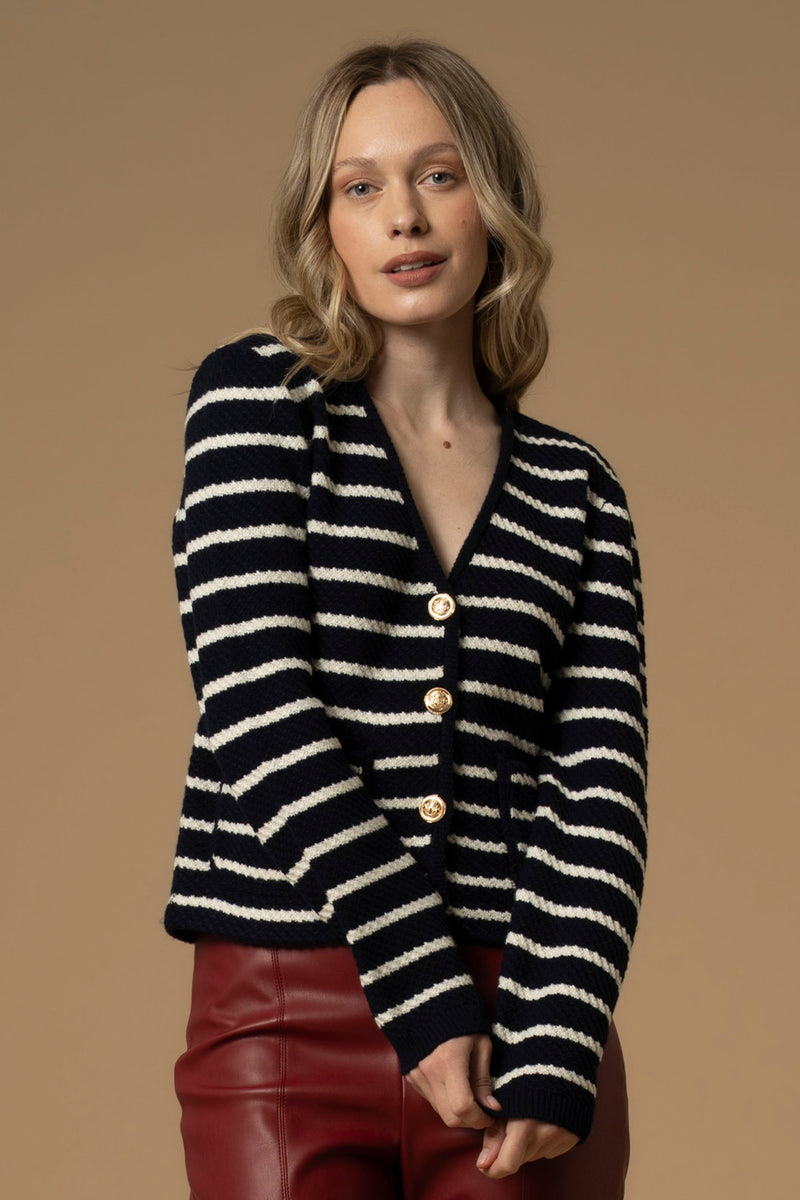 Pull col V avec poches - Pull  M/L CAMLOST