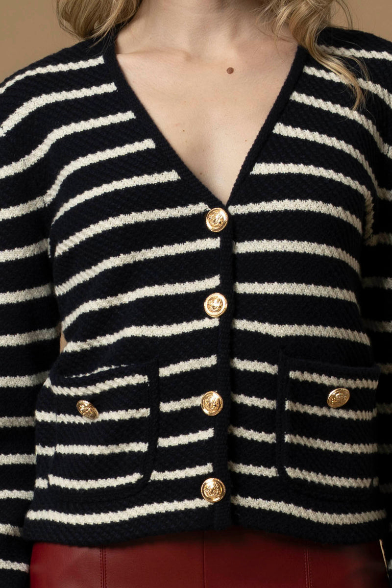 Pull col V avec poches - Pull  M/L CAMLOST