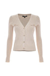 Pull col V avec fermeture centrale boutons - Pull  M/L JUVIENNA