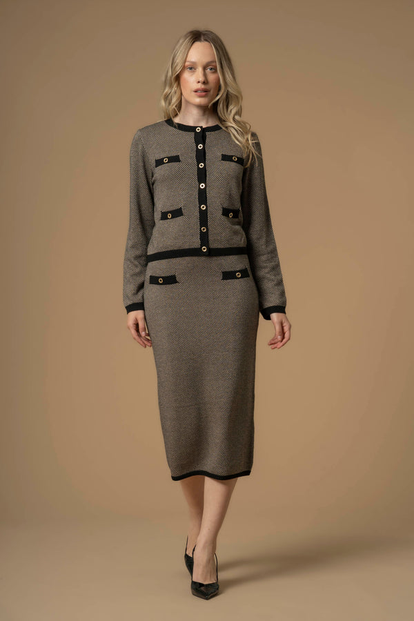 Maglia con tasche e bottoni gioiello - Maglia M/L Eraclide