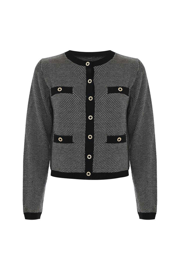 Maglia con tasche e bottoni gioiello - Maglia M/L Eraclide