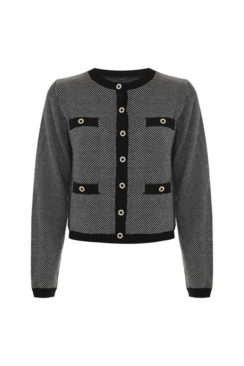 Pull col V avec fausses poches rabat - Pull  M/L ERACLIDE