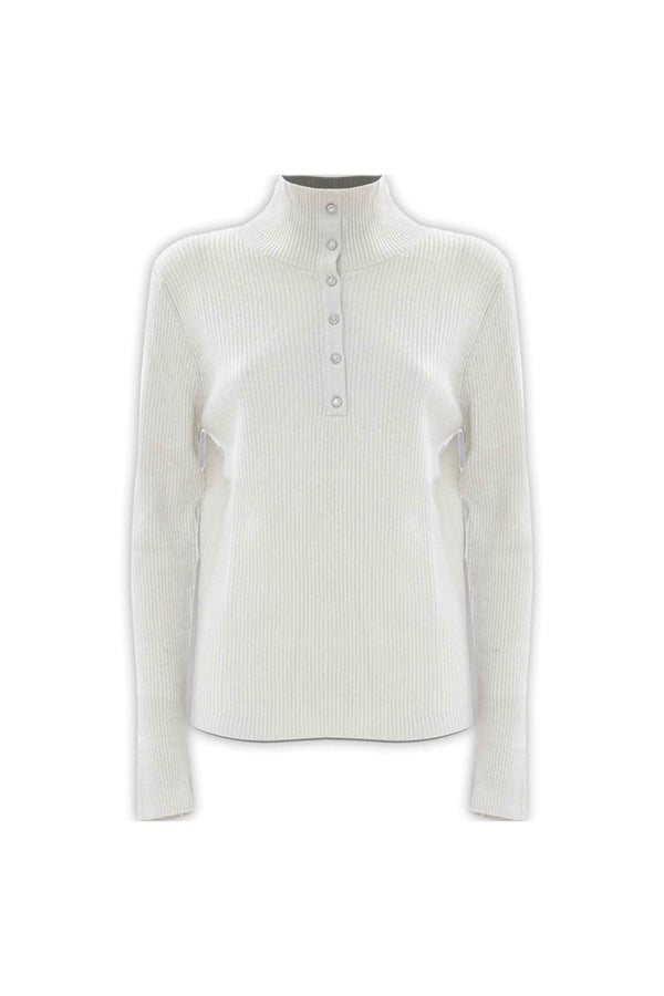 Maglia a collo alto con bottoni - Maglia M/L Ennata