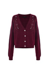 Haut col V avec détails strass - Pull  M/L CON APPLICAZIONE BALBINA