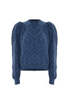 Pull épaules bouffantes col légèrement montant - Pull  M/L ATHALIA