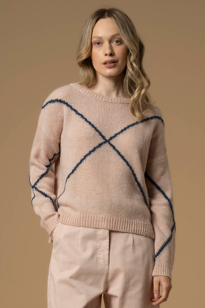 Pull coupe large encolure dégagée - Pull  M/L AUBERT