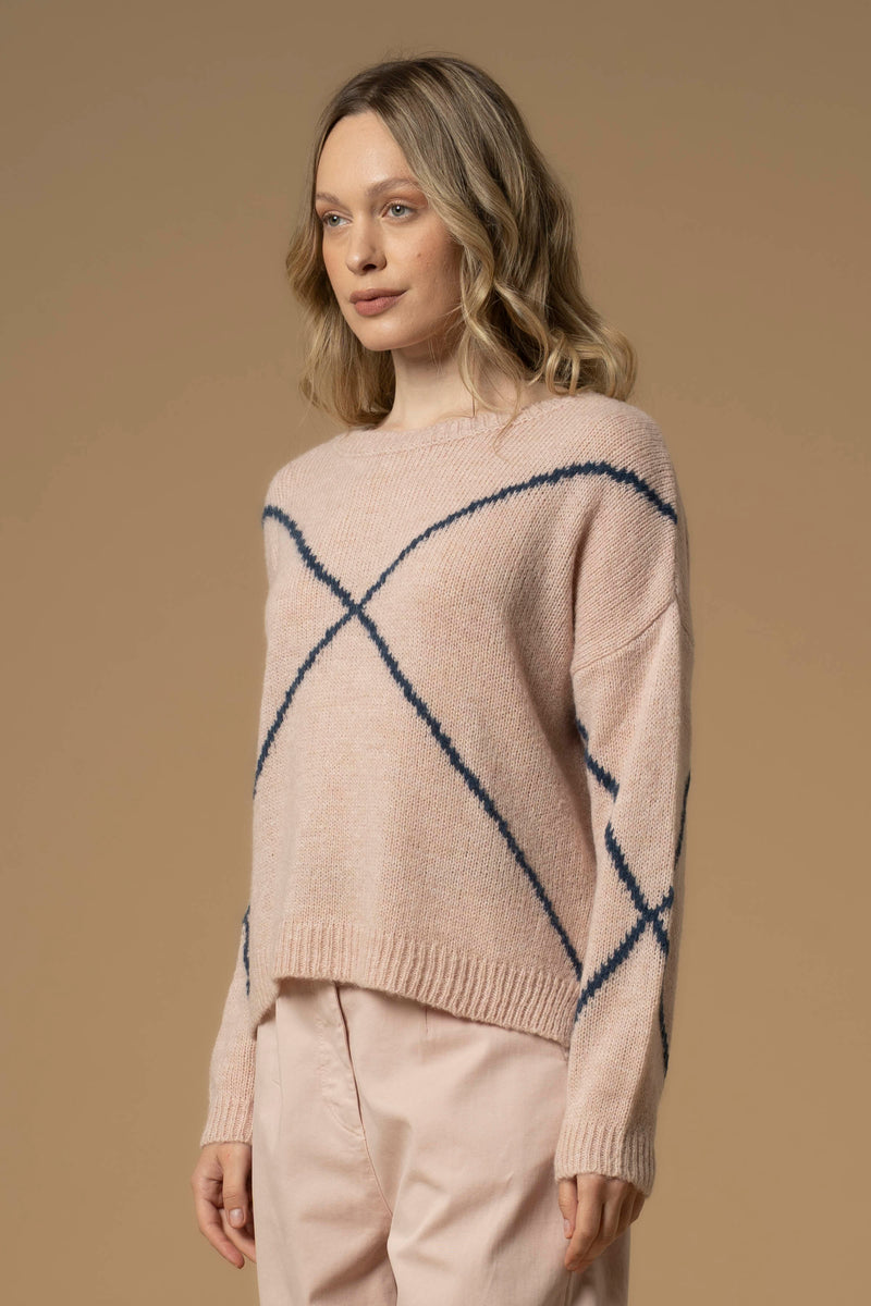Pull coupe large encolure dégagée - Pull  M/L AUBERT