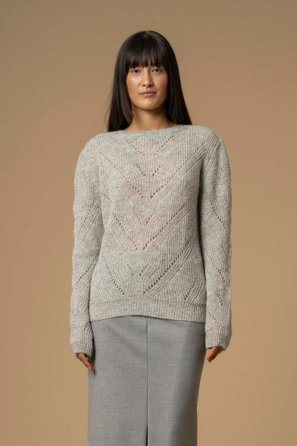 Maglia girocollo lavorata - Maglia M/L Auriga