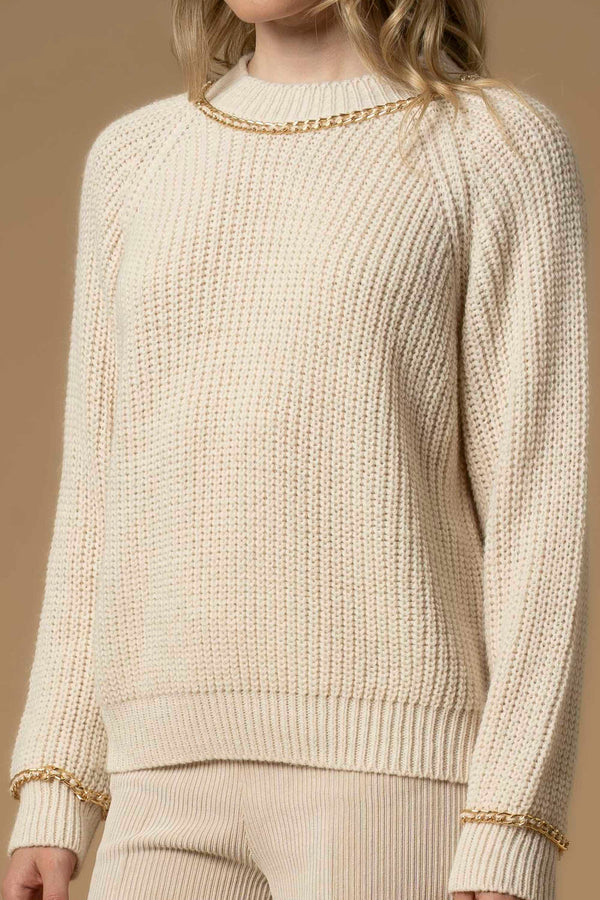 Maglia con catena dorata - Maglia M/L Ienna
