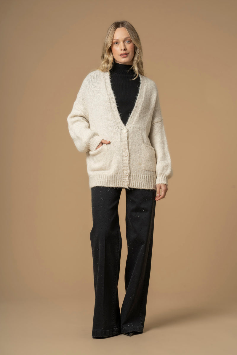 Pull col V plongeant avec poches - Pull  M/L IGONE