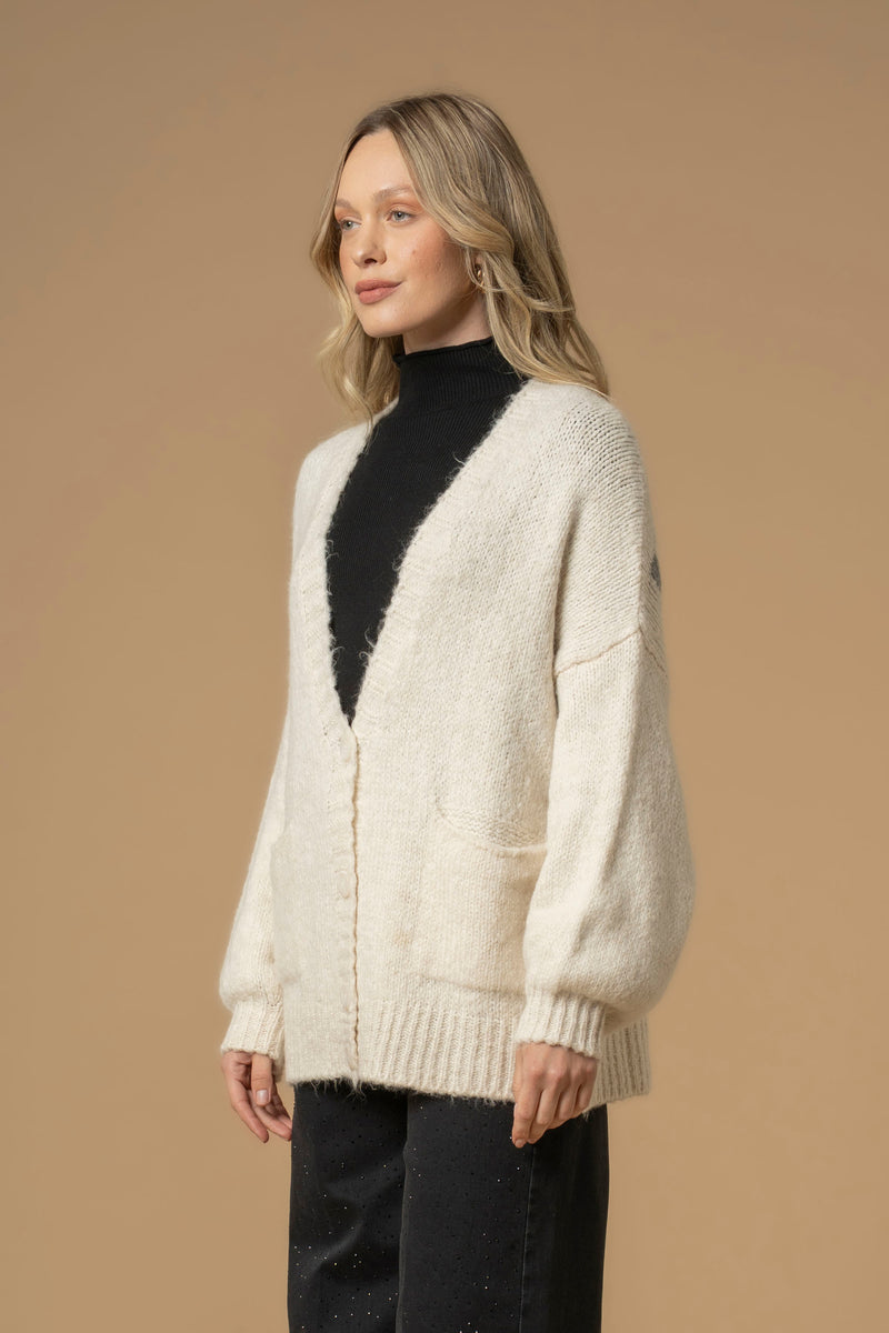 Pull col V plongeant avec poches - Pull  M/L IGONE
