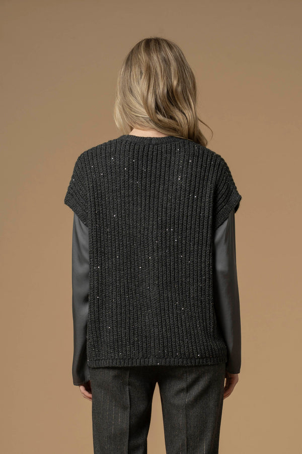 Maglia cardigan senza maniche - Maglia M/M Inisio