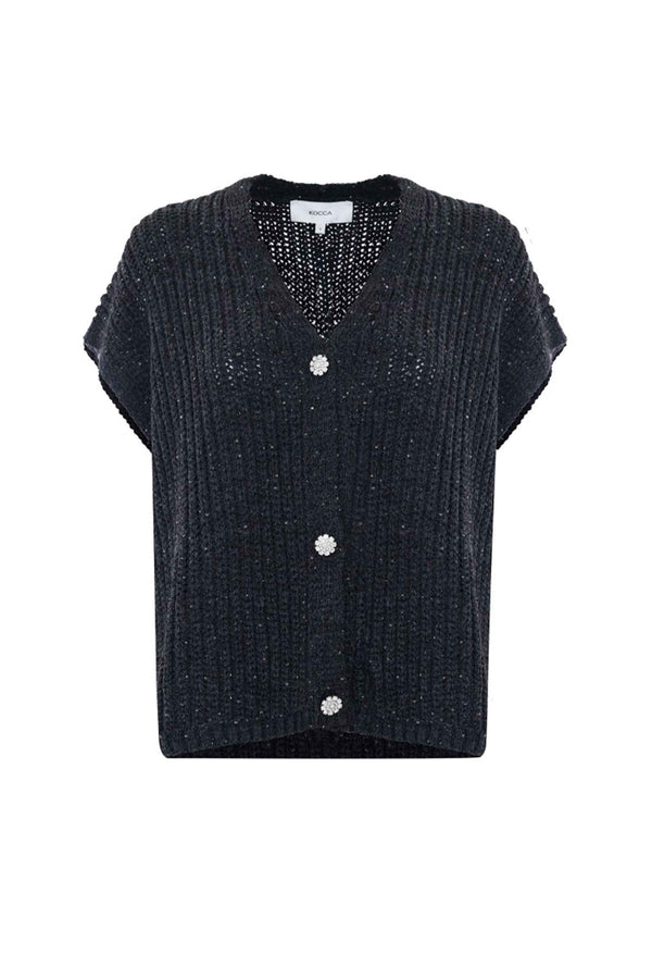 Maglia cardigan senza maniche - Maglia M/M Inisio