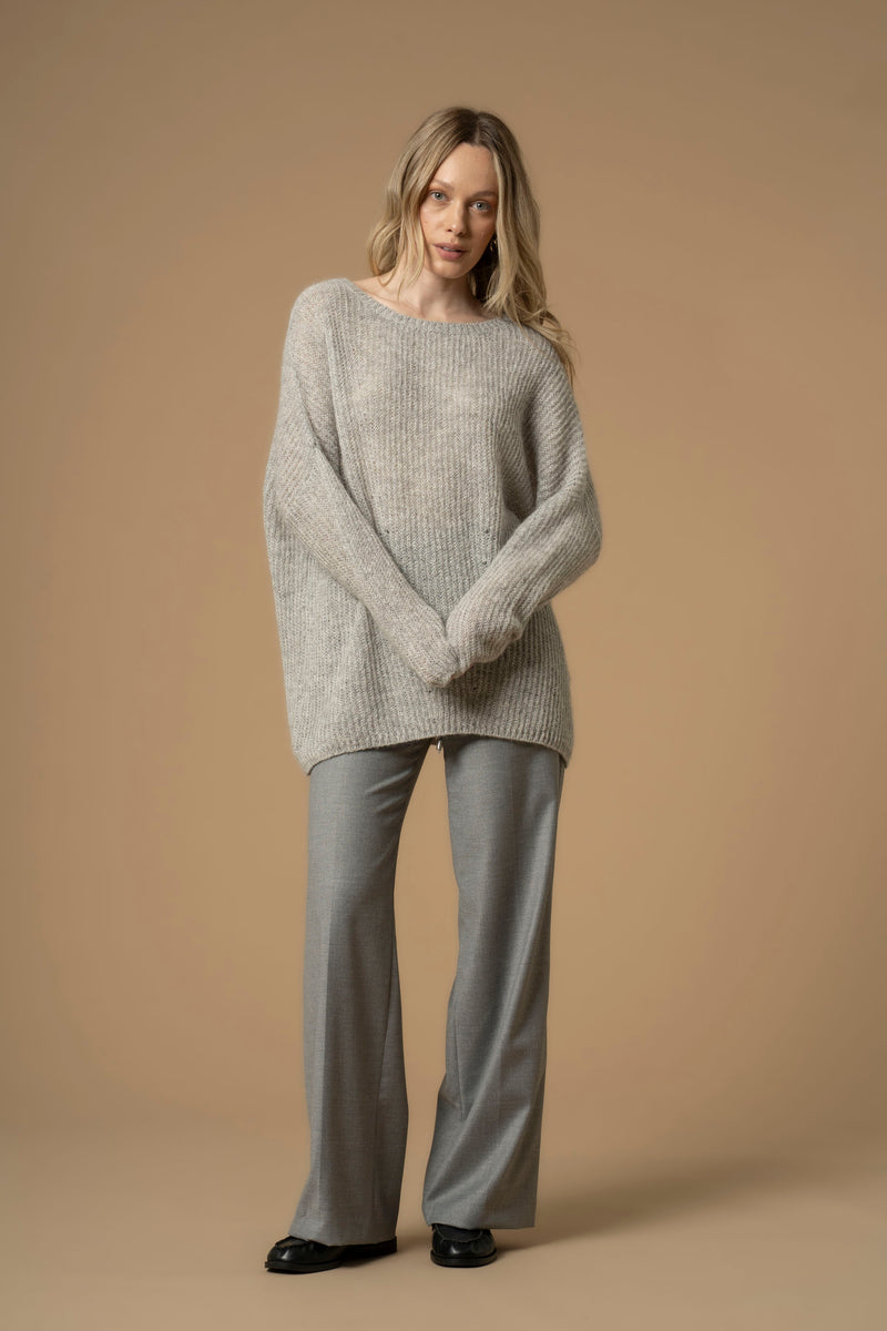 Pull long avec encolure dégagée - Pull  M/L IUSTIA