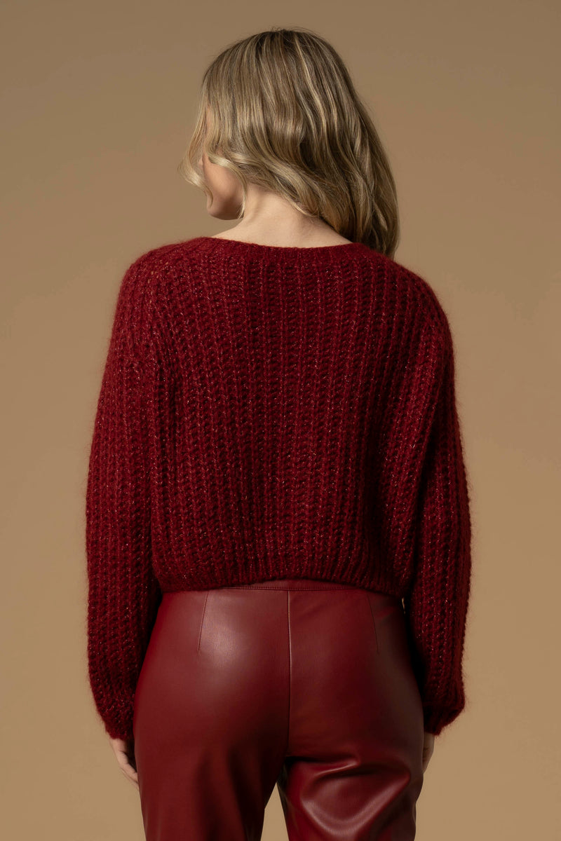 Maglia con bottoni e filo lurex - Maglia M/L Ave