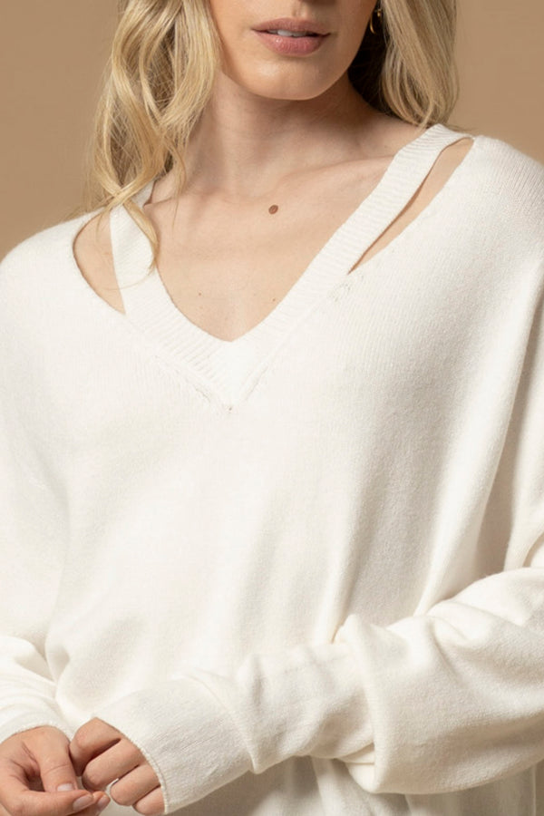 Maglia cut out scollo a V - Maglia M/L Barlaam
