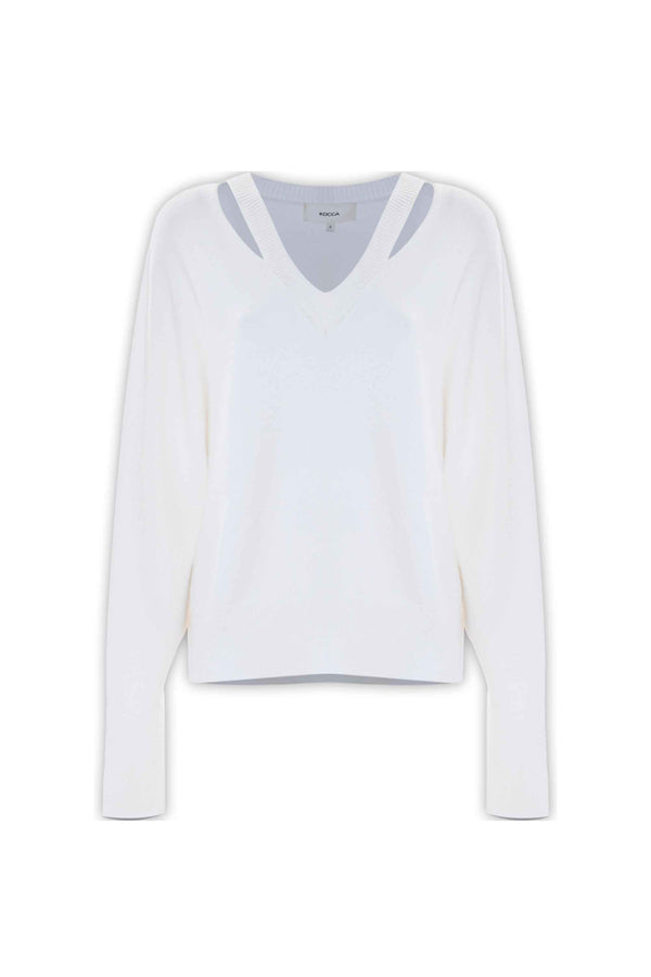 Maglia cut out scollo a V - Maglia M/L Barlaam