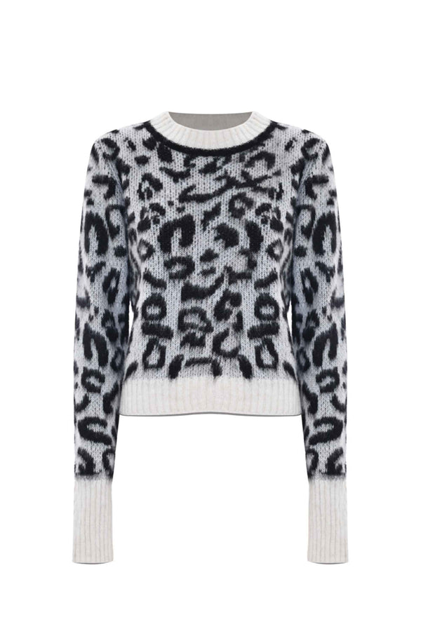 Jersey de punto animal print - Camiseta PIENZA