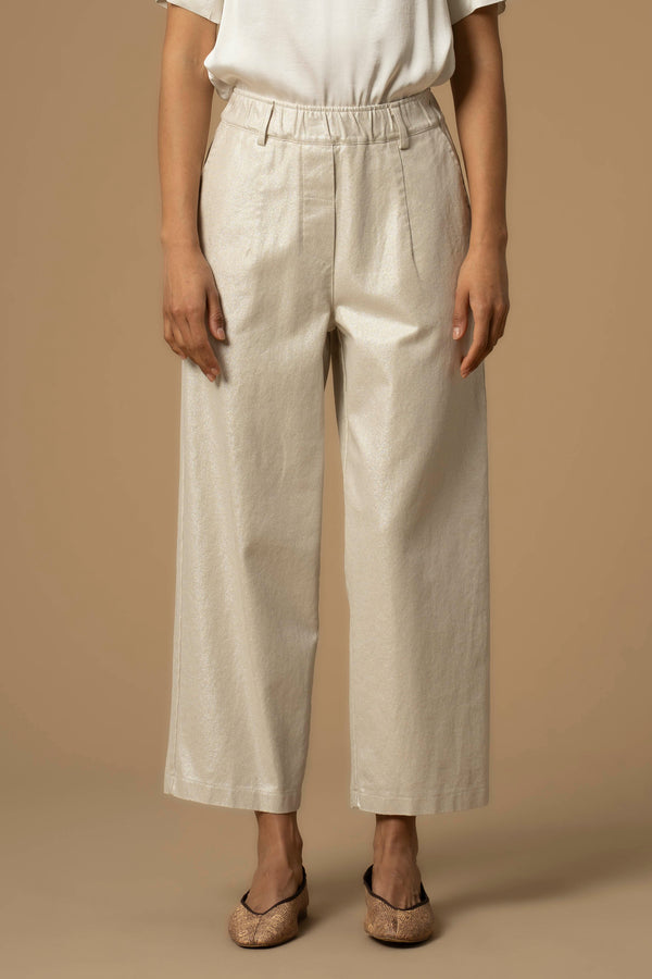 Pantalón ancho de tiro alto - Pantalon COLOR ANESTIS