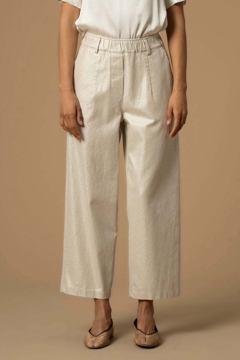 Pantalón ancho de tiro alto - Pantalon COLOR ANESTIS