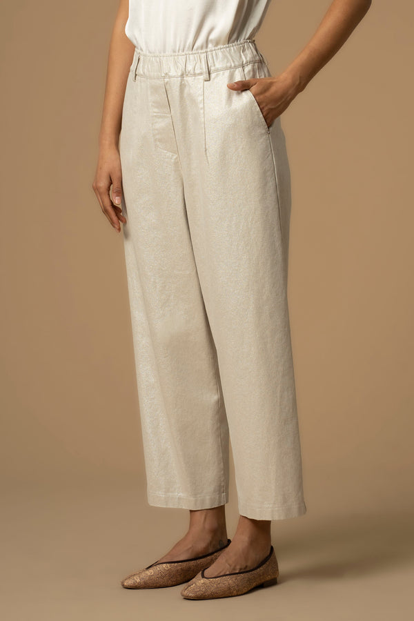 Pantalón ancho de tiro alto - Pantalon COLOR ANESTIS