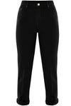 Pantalon coupe Capri avec revers - Pantalon COLOR GRANT
