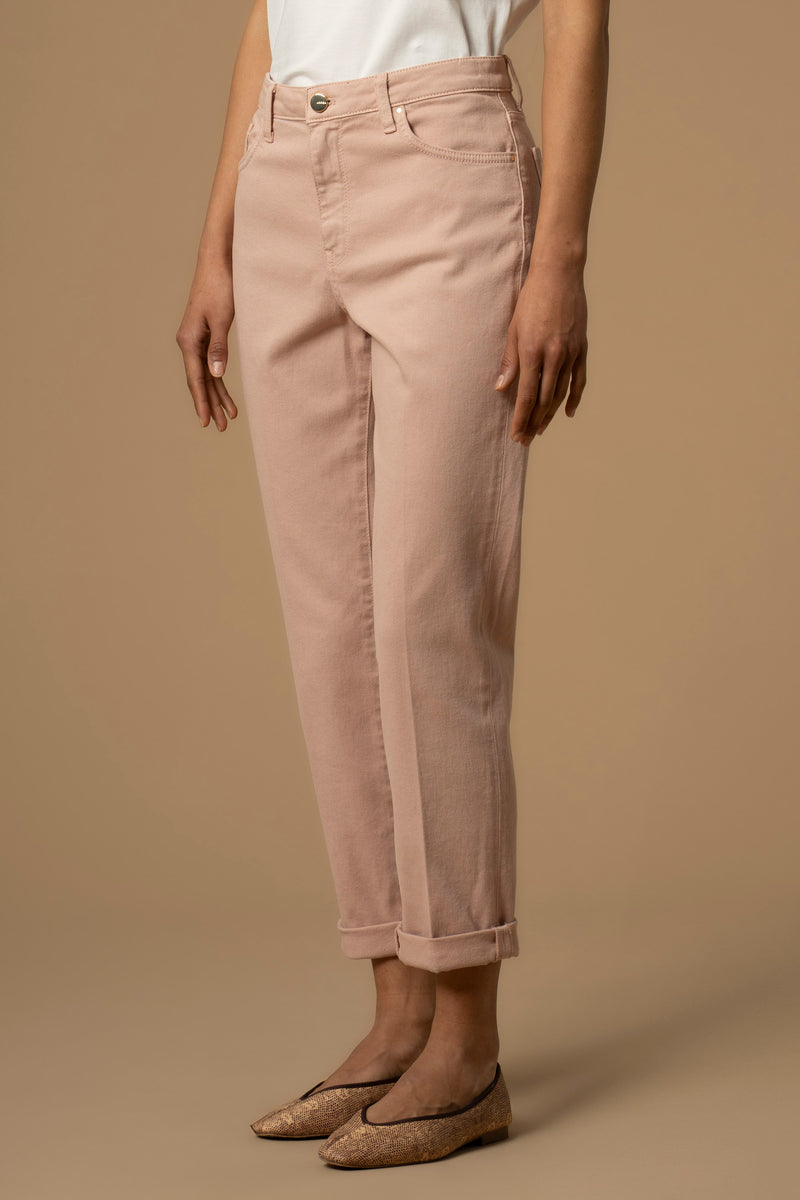 Pantaloni con piega e risvolto - Pantaloni Color Grant