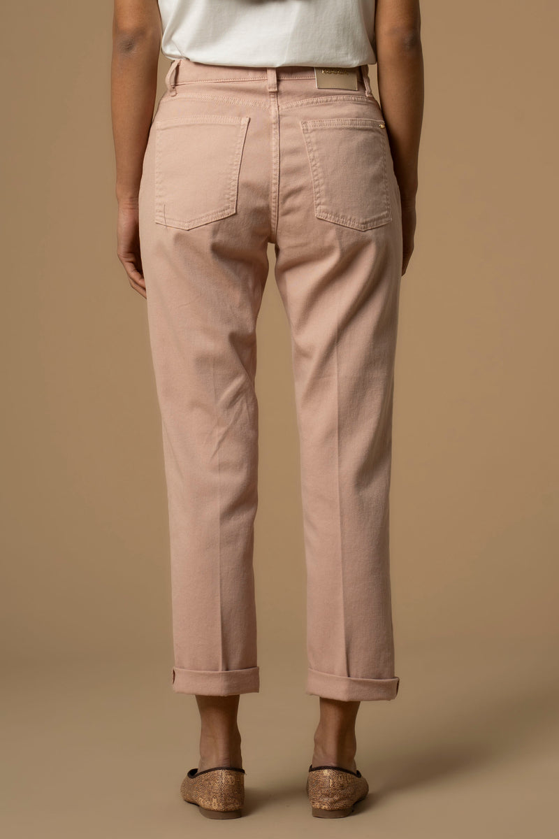 Pantaloni con piega e risvolto - Pantaloni Color Grant