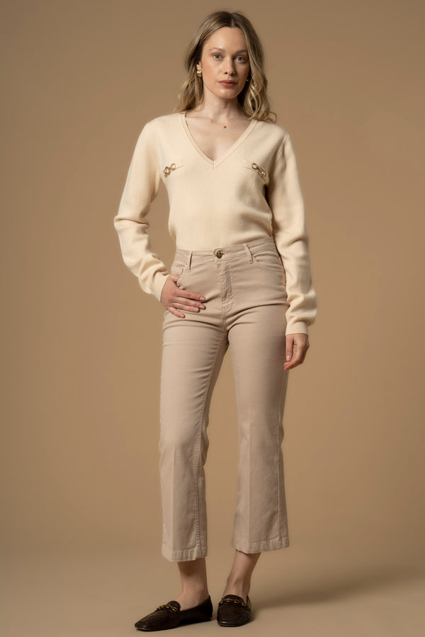 Pantalón de campana - Pantalon COLOR DALEVI