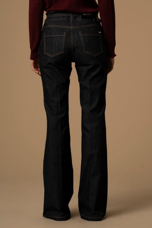 Pantalon avec coupe bootcut et poches latérales - Pantalon DENIM DAGNY