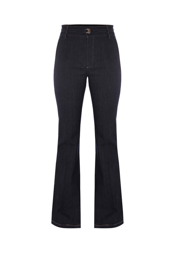 Pantalon avec coupe bootcut et poches latérales - Pantalon DENIM DAGNY